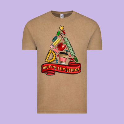 Teacher Tools Christmas Tree Vintage Tee Designed By Maliassmallbusiness
