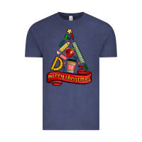 Vintage Denim teacher tools christmas tree Vintage Tee - MaliasSmallBusiness
