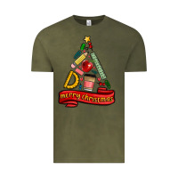 Vintage Olive teacher tools christmas tree Vintage Tee - MaliasSmallBusiness