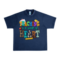 Navy teaching is a work of heart Urban Heavy Tee - NancyCooperArtShop