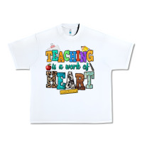 White teaching is a work of heart Urban Heavy Tee - NancyCooperArtShop