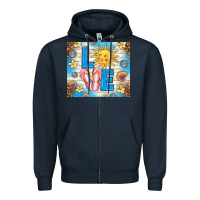 Navy summer love Zipper Hoodie - TumblerDesignByShophia