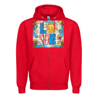 Red summer love Zipper Hoodie - TumblerDesignByShophia