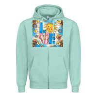 Seafoam summer love Zipper Hoodie - TumblerDesignByShophia