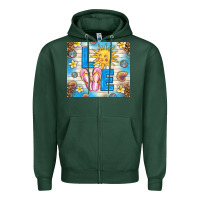 Sports Green summer love Zipper Hoodie - TumblerDesignByShophia