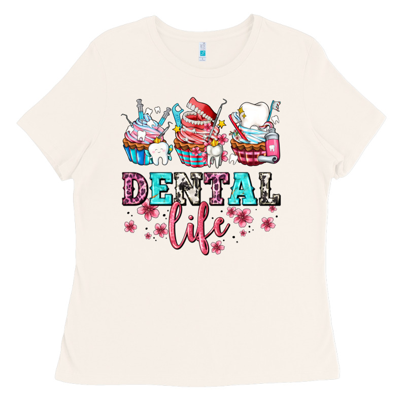 Dental Life With Cupcakes Ladies Tee by AdoDesignShop | Teevron