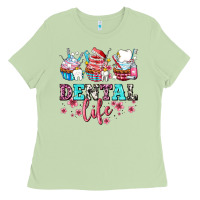 Matcha dental life with cupcakes Ladies Tee - AdoDesignShop