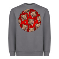 Storm christmas pig Heavyweight Sweatshirt - LillyAllenDesigns