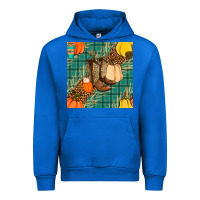 Fall Boot Seamless Pattern Urban Hoodie | Teevron