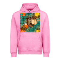 Fuchsia Pink fall boot seamless pattern Urban Hoodie - BundleAndBundleShop