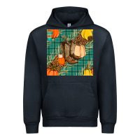 Navy fall boot seamless pattern Urban Hoodie - BundleAndBundleShop