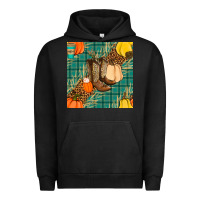 Pigment Black fall boot seamless pattern Urban Hoodie - BundleAndBundleShop