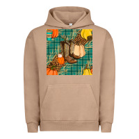 Pigment Burro fall boot seamless pattern Urban Hoodie - BundleAndBundleShop