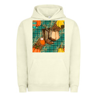 Pigment Pistachio fall boot seamless pattern Urban Hoodie - BundleAndBundleShop