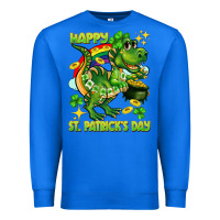 True Royal Happy St. Patrick's Day T-rex Premium Sweatshirt - CowGirlArtShop