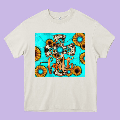 Cross Tumbler Heavy Core Tee Designed By Jahusdesignshop