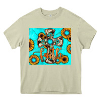 Mossy cross tumbler Heavy Core Tee - JahusDesignShop