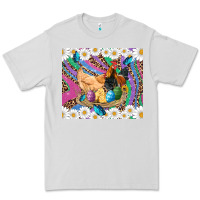 Dove Grey easter farm chicken chick rooster daisys butterfly sunflower eggs glit Premium Tee - Artiststas