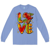 Colony Blue love juneteenth Long Sleeve Tee - LillyAllenDesigns
