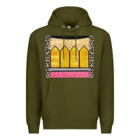 Army Green glitter pencil Premium Hoodie - CowGirlArtShop