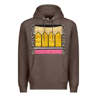 Coffee glitter pencil Premium Hoodie - CowGirlArtShop