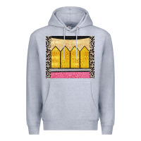 Heather Grey glitter pencil Premium Hoodie - CowGirlArtShop
