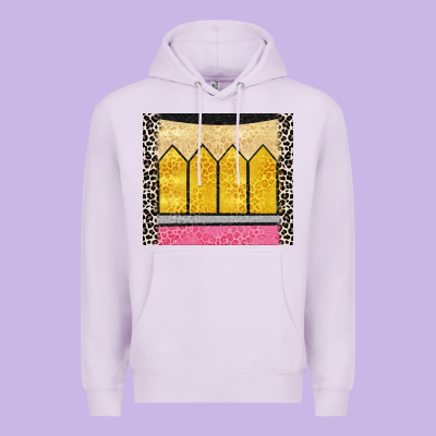 Glitter Pencil Premium Hoodie Designed By Cowgirlartshop