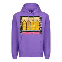 Purple glitter pencil Premium Hoodie - CowGirlArtShop