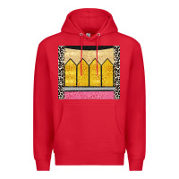 Red glitter pencil Premium Hoodie - CowGirlArtShop