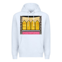 White glitter pencil Premium Hoodie - CowGirlArtShop