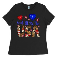 Black god bless the usa Ladies Tee - Artiststas