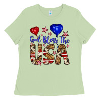 God Bless The Usa Ladies Tee | Teevron