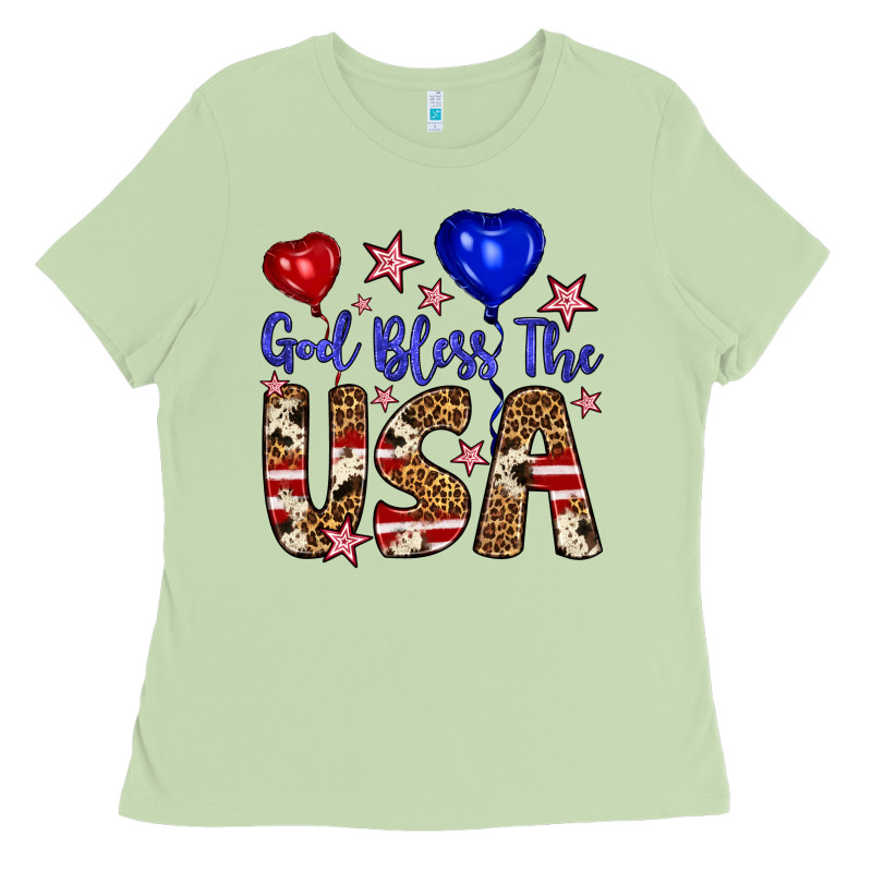 God Bless The Usa Ladies Tee by Artiststas | Teevron