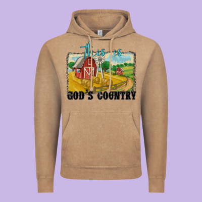 This Is God's Country Vintage Hoodie Designed By Maliassmallbusiness