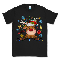 Black christmas deer school Classic Tee - MaliasSmallBusiness