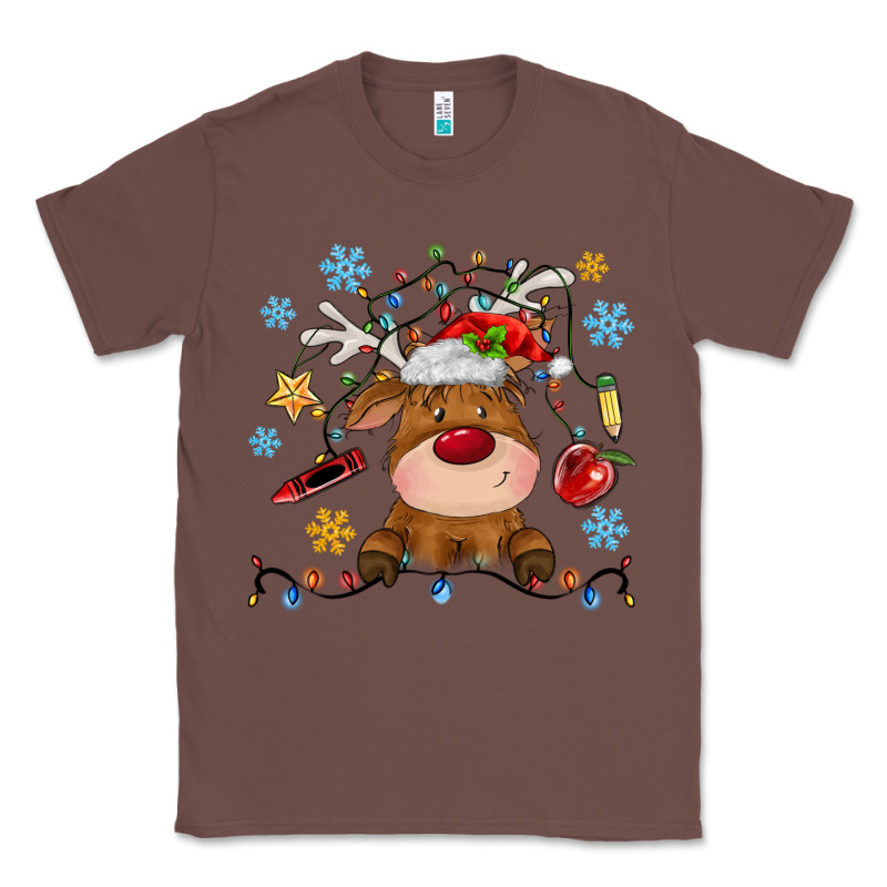 Christmas Deer School Classic Tee by MaliasSmallBusiness | Teevron