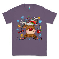 Lavender christmas deer school Classic Tee - MaliasSmallBusiness