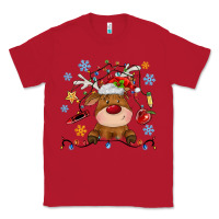 Red christmas deer school Classic Tee - MaliasSmallBusiness