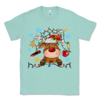 Seafoam christmas deer school Classic Tee - MaliasSmallBusiness