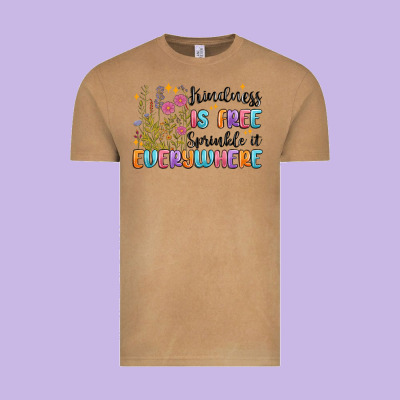 Kindness Is Free Sprinkle It Everywhere Vintage Tee Designed By Maliassmallbusiness