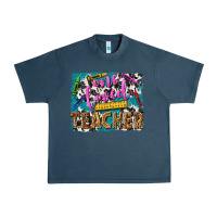 Midnight Navy one loved teacher Urban Heavy Tee - NancyCooperArtShop