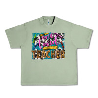 Oil Green one loved teacher Urban Heavy Tee - NancyCooperArtShop