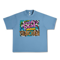 Pebble Blue one loved teacher Urban Heavy Tee - NancyCooperArtShop
