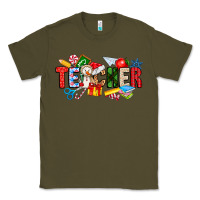 Army Green Christmas teacher Classic Tee - CowhideDigitalArt