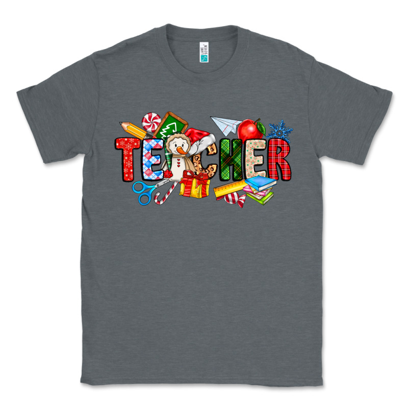 Christmas Teacher Classic Tee by CowhideDigitalArt | Teevron