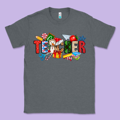 Christmas Teacher Classic Tee Designed By Cowhidedigitalart