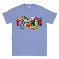 Colony Blue Christmas teacher Classic Tee - CowhideDigitalArt
