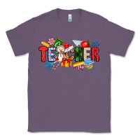 Lavender Christmas teacher Classic Tee - CowhideDigitalArt