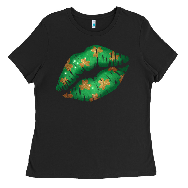St. Patrick's Day Lip Ladies Tee by Jasminsmagicworld | Teevron