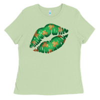 Matcha St. Patrick's Day Lip Ladies Tee - Jasminsmagicworld